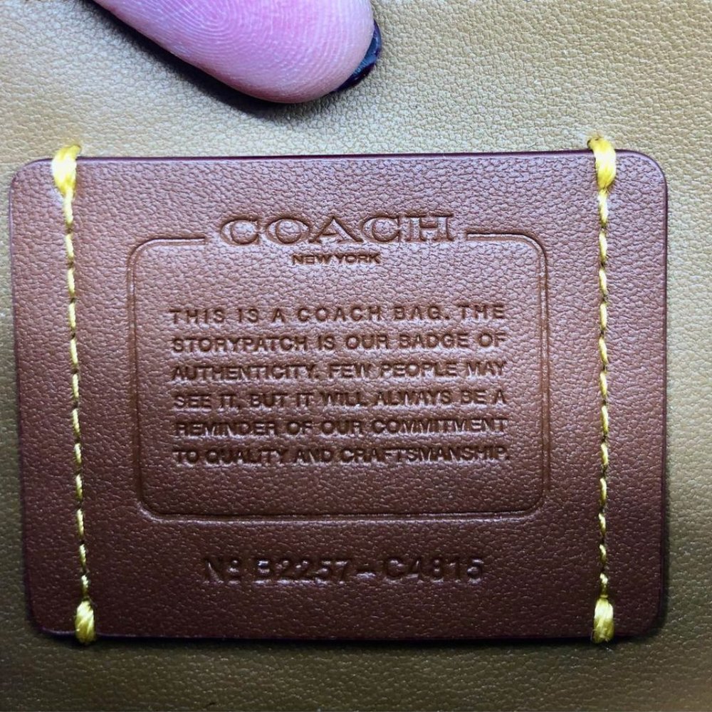 *SOLD* New Coach Polished Pebble Leather Hayden Crossbody - Red/Orange - Picture 9 of 10